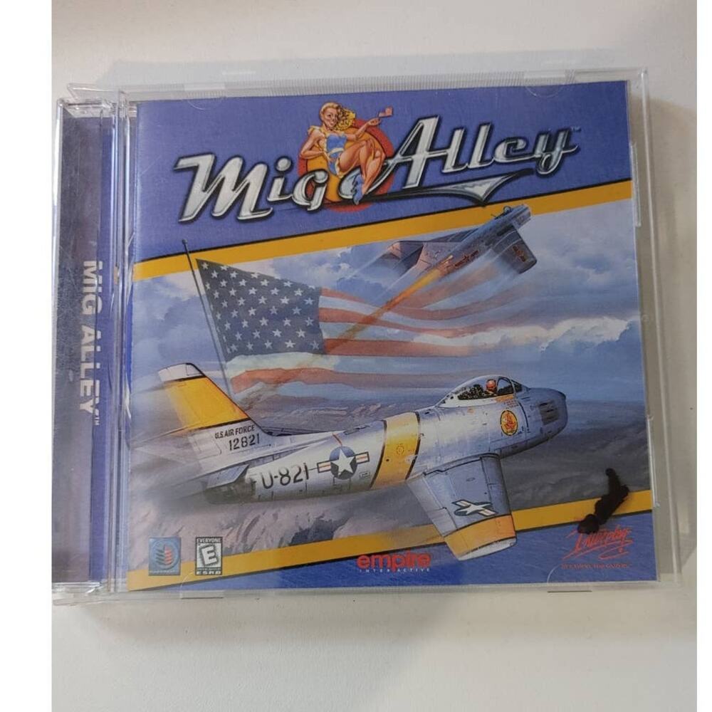 Mig Alley CD PC Game Korean War Flight Sim 1950's Interplay